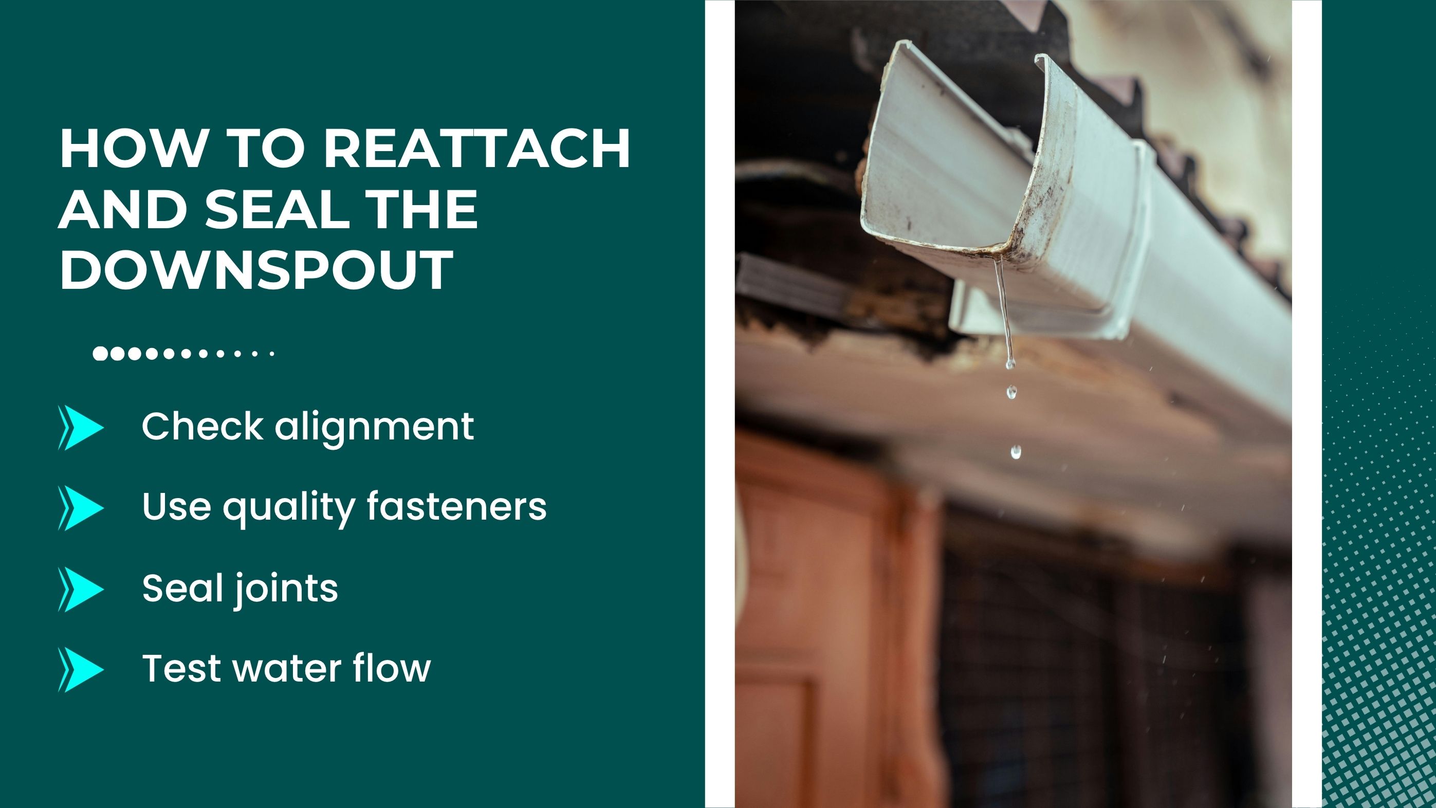 how to realign gutters