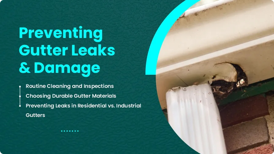 how to seal gutter leaks